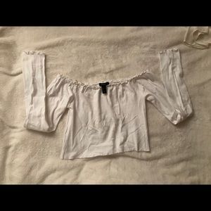 Off Shoulder Crop Top